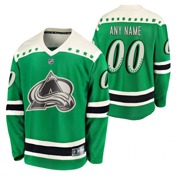 Colorado-Avalanche-Tilpasset-Troeje-2021-St-Patricks-Day-Groen-Breakaway-Men