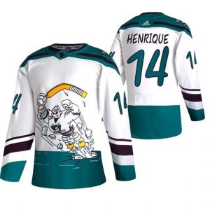Maend-Anaheim-Ducks-Troeje-Adam-Henrique-14-2022-Reverse-Retro-Hvid-Authentic