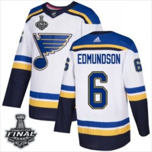 Maend-Blues-6-Joel-Edmundson-Hvid-2019-Stanley-Cup-Final-Stitched