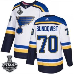 Maend-Blues-70-Oskar-Sundqvist-Hvid-2019-Stanley-Cup-Final-Stitched