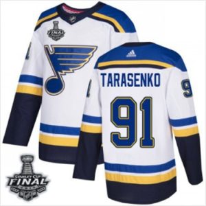 Maend-Blues-91-Vladimir-Tarasenko-Hvid-2019-Stanley-Cup-Final-Stitched