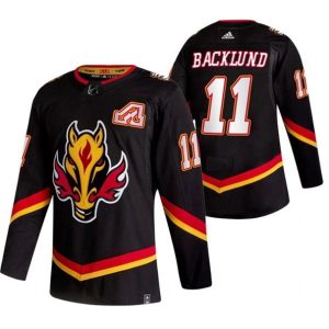 Maend-Calgary-Flames-Troeje-Mikael-Backlund-11-2022-Reverse-Retro-Sort-Authentic