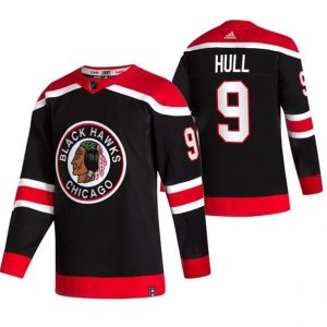 Maend-Chicago-Blackhawks-Troeje-Bobby-Hull-9-2022-Reverse-Retro-Graa-Authentic