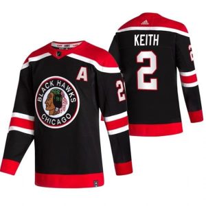 Maend-Chicago-Blackhawks-Troeje-Duncan-Keith-2-2022-Reverse-Retro-Graa-Authentic