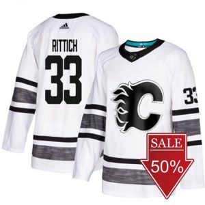 Maend-David-Rittich-Calgary-Flames-Troeje-Hvid-2019-All-Star