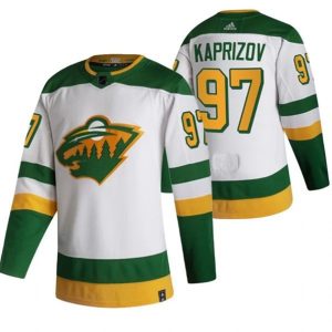 Maend-Minnesota-Wild-Troeje-Kirill-Kaprizov-97-2022-Reverse-Retro-Hvid-Authentic