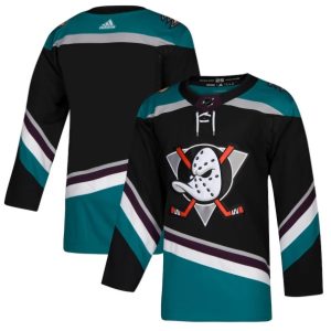 Maend-NHL-Anaheim-Ducks-Troeje-2018-19-Blank-Sort-Teal-Authentic