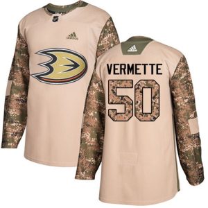 Maend-NHL-Anaheim-Ducks-Troeje-Antoine-Vermette-50-Camo-Veterans-Day-Practice