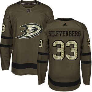 Maend-NHL-Anaheim-Ducks-Troeje-Jakob-Silfverberg-33-Groen-Salute-to-Service