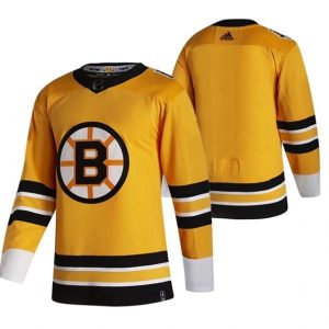Maend-NHL-Boston-Bruins-Troeje-Blank-2022-Reverse-Retro-Gul-Authentic
