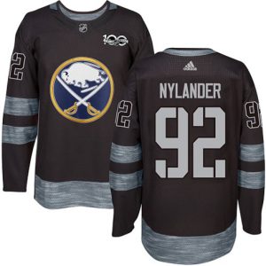 Maend-NHL-Buffalo-Sabres-Troeje-Alexander-Nylander-92-Authentic-Sort-1917-2017-100th-Anniversary