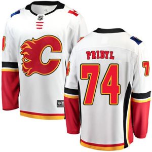 Maend-NHL-Calgary-Flames-Troeje-Daniel-Pribyl-74-Breakaway-Hvid-Fanatics-Branded-Ude
