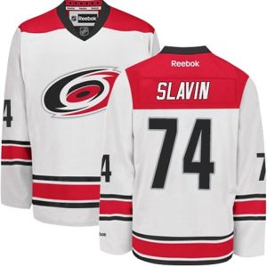 Maend-NHL-Carolina-Hurricanes-Troeje-Jaccob-Slavin-74-Reebok-Hvid-Ude