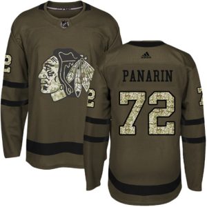 Maend-NHL-Chicago-Blackhawks-Troeje-Artemi-Panarin-72-Authentic-Groen-Salute-to-Service