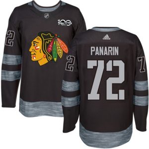 Maend-NHL-Chicago-Blackhawks-Troeje-Artemi-Panarin-72-Authentic-Sort-1917-2017-100th-Anniversary