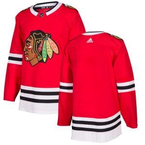 Maend-NHL-Chicago-Blackhawks-Troeje-Blank-Roed-Authentic