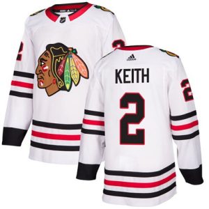 Maend-NHL-Chicago-Blackhawks-Troeje-Duncan-Keith-2-Authentic-Hvid-Ude