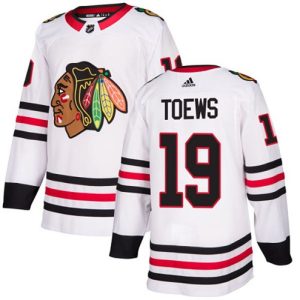Maend-NHL-Chicago-Blackhawks-Troeje-Jonathan-Toews-19-Authentic-Hvid-Ude