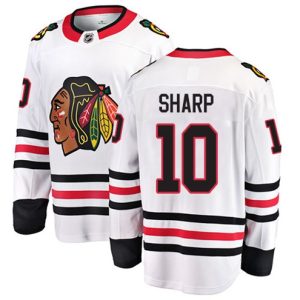 Maend-NHL-Chicago-Blackhawks-Troeje-Patrick-Sharp-10-Breakaway-Hvid-Fanatics-Branded-Ude