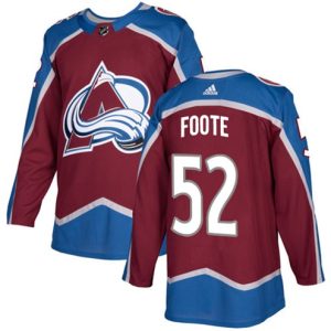 Maend-NHL-Colorado-Avalanche-Troeje-Adam-Foote-52-Authentic-Burgundy-Roed-Hjemme