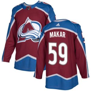 Maend-NHL-Colorado-Avalanche-Troeje-Cale-Makar-59-Authentic-Burgundy-Roed-Hjemme