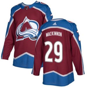 Maend-NHL-Colorado-Avalanche-Troeje-Nathan-MacKinnon-29-Authentic-Burgundy-Roed-Hjemme