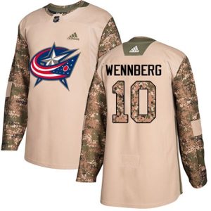 Maend-NHL-Columbus-Blue-Jackets-Troeje-Alexander-Wennberg-10-Authentic-Camo-Veterans-Day-Practice