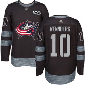 Maend-NHL-Columbus-Blue-Jackets-Troeje-Alexander-Wennberg-10-Authentic-Sort-1917-2017-100th-Anniversary