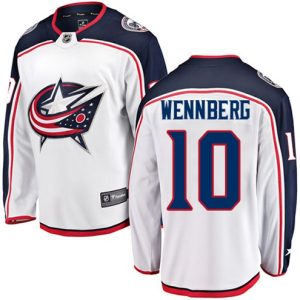 Maend-NHL-Columbus-Blue-Jackets-Troeje-Alexander-Wennberg-10-Breakaway-Hvid-Fanatics-Branded-Ude