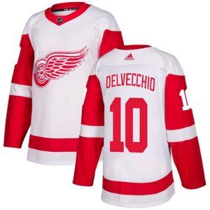 Maend-NHL-Detroit-Red-Wings-Troeje-Alex-Delvecchio-10-Authentic-Hvid-Ude