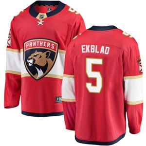 Maend-NHL-Florida-Panthers-Troeje-Aaron-Ekblad-5-Breakaway-Roed-Fanatics-Branded-Hjemme