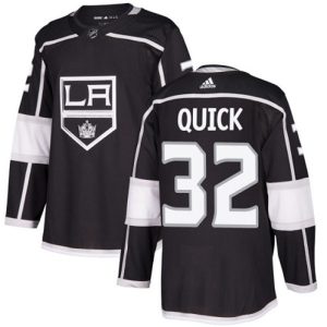 Maend-NHL-Los-Angeles-Kings-Troeje-Jonathan-Quick-32-Authentic-Sort-Hjemme