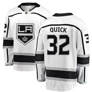 Maend-NHL-Los-Angeles-Kings-Troeje-Jonathan-Quick-32-Breakaway-Hvid-Fanatics-Branded-Ude