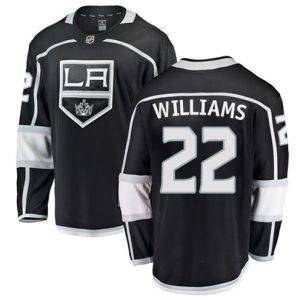 Maend-NHL-Los-Angeles-Kings-Troeje-Tiger-Williams-22-Breakaway-Sort-Fanatics-Branded-Hjemme
