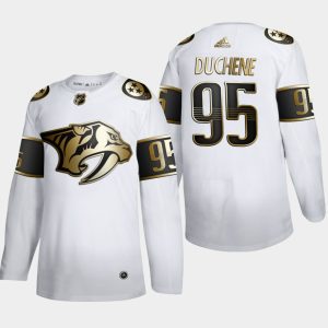 Maend-NHL-Nashville-Predators-Troeje-Matt-Duchene-95-Golden-Edition-Hvid-Authentic