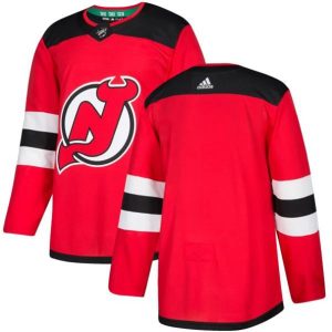 Maend-NHL-New-Jersey-Devils-Troeje-Blank-Roed-Authentic