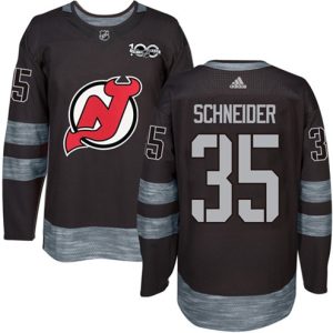 Maend-NHL-New-Jersey-Devils-Troeje-Cory-Schneider-35-Authentic-Sort-1917-2017-100th-Anniversary