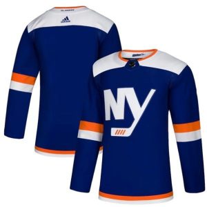 Maend-NHL-New-York-Islanders-Troeje-Blank-2018-19-Blaa-Authentic