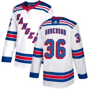 Maend-NHL-New-York-Rangers-Troeje-Glenn-Anderson-36-Authentic-Hvid-Ude