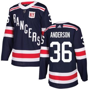 Maend-NHL-New-York-Rangers-Troeje-Glenn-Anderson-36-Authentic-Navy-Blaa-2018-Winter-Classic