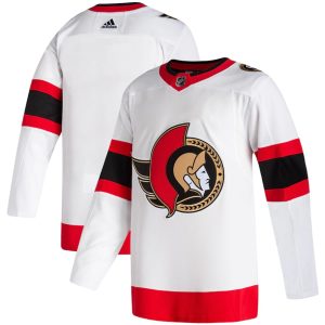 Maend-NHL-Ottawa-Senators-Troeje-Blank-Hvid-Ude-2020-21