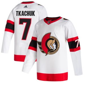 Maend-NHL-Ottawa-Senators-Troeje-Brady-Tkachuk-7-Hvid-Ude-2020-21