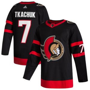 Maend-NHL-Ottawa-Senators-Troeje-Brady-Tkachuk-7-Sort-Hjemme-2020-21