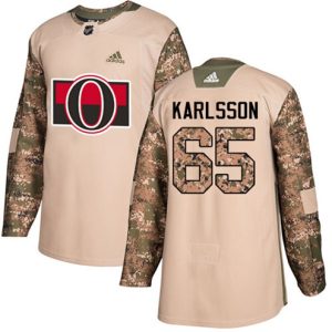 Maend-NHL-Ottawa-Senators-Troeje-Erik-Karlsson-65-Authentic-Camo-Veterans-Day-Practice