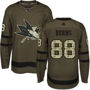 Maend-NHL-San-Jose-Sharks-Troeje-Brent-Burns-88-Authentic-Groen-Salute-to-Service