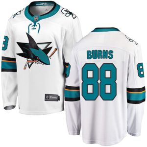 Maend-NHL-San-Jose-Sharks-Troeje-Brent-Burns-88-Breakaway-Hvid-Fanatics-Branded-Ude
