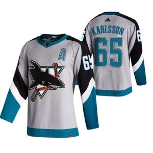 Maend-NHL-San-Jose-Sharks-Troeje-Erik-Karlsson-65-2022-Reverse-Retro-Graa-Authentic