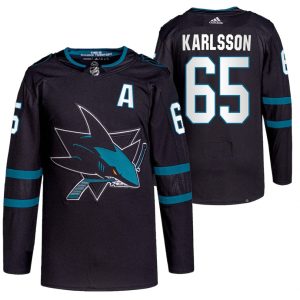 Maend-NHL-San-Jose-Sharks-Troeje-Erik-Karlsson-65-Alternate-Sort-2021-22-Authentic-Pro