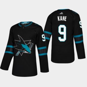 Maend-NHL-San-Jose-Sharks-Troeje-Evander-Kane-9-2018-19-Sort-Authentic-Pro-Third-Alternate