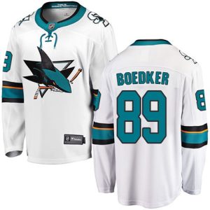 Maend-NHL-San-Jose-Sharks-Troeje-Mikkel-Boedker-89-Breakaway-Hvid-Fanatics-Branded-Ude